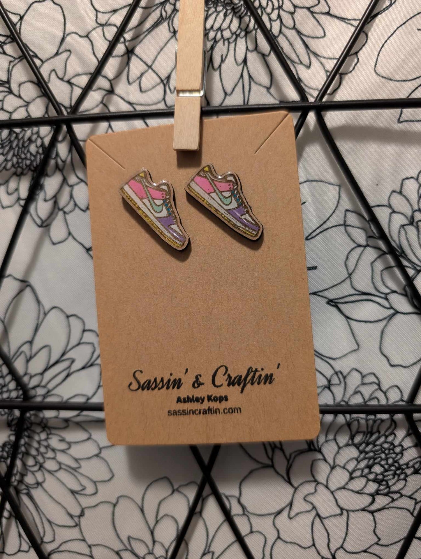 Sneaker "Lows" stud earrings