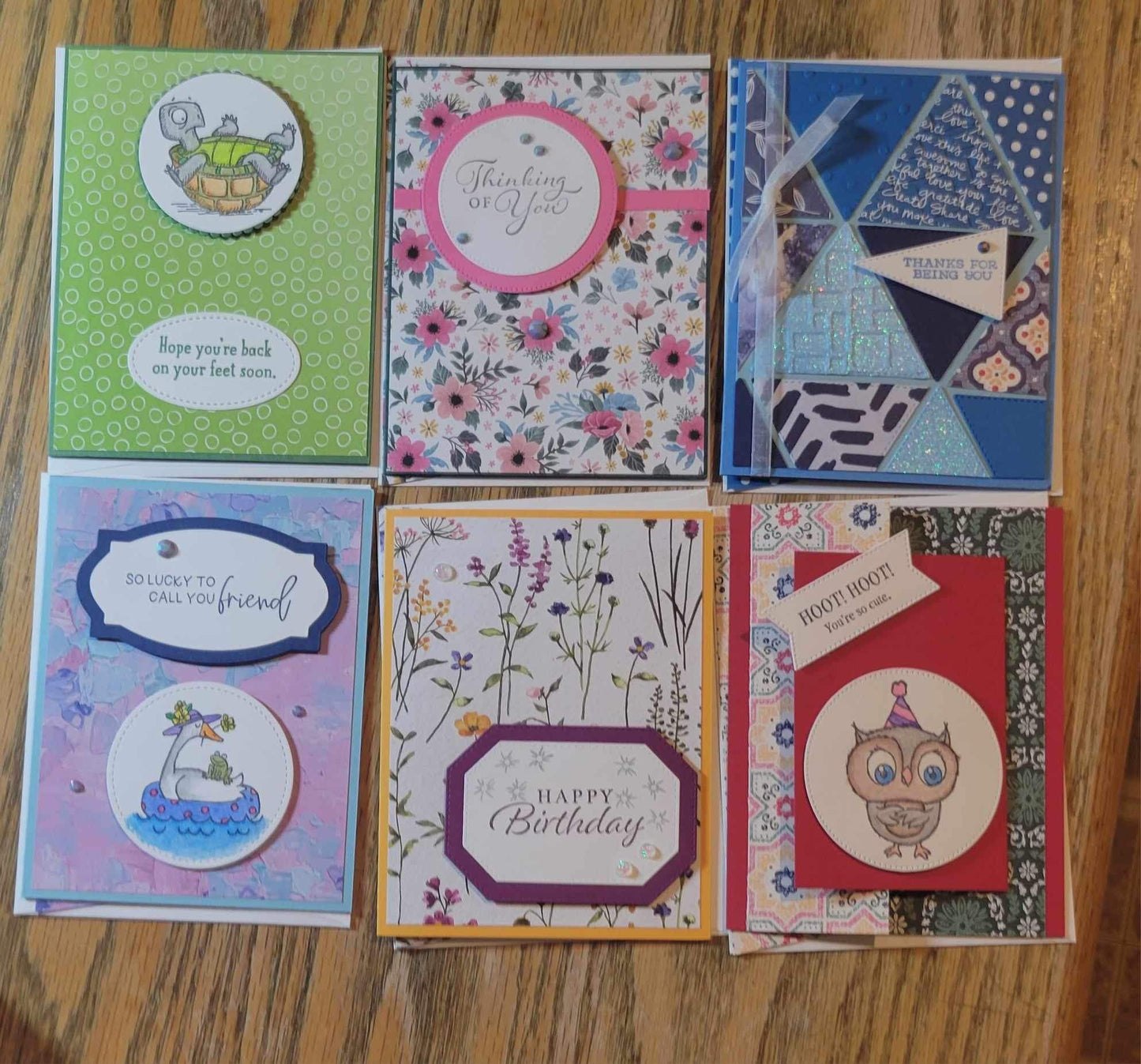 Handmade Cards in beautiful box.