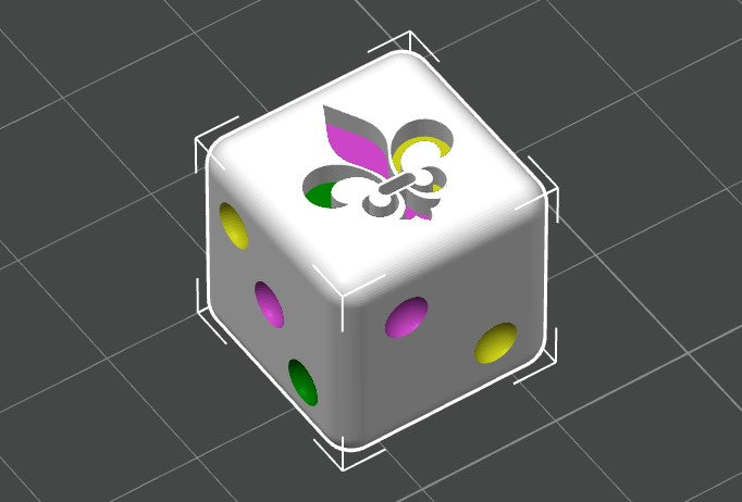 3D Printed Custom Dice