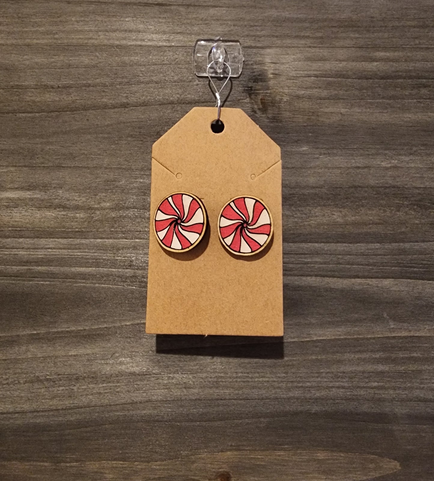 Peppermint Candy studs