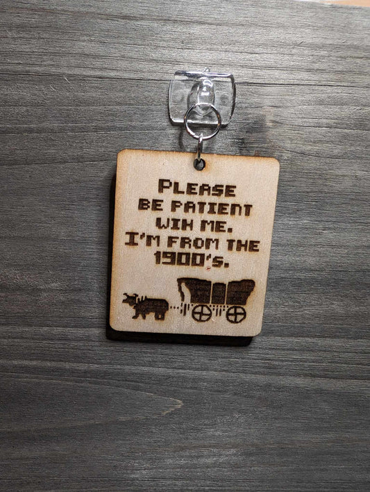 Please be patient keychain