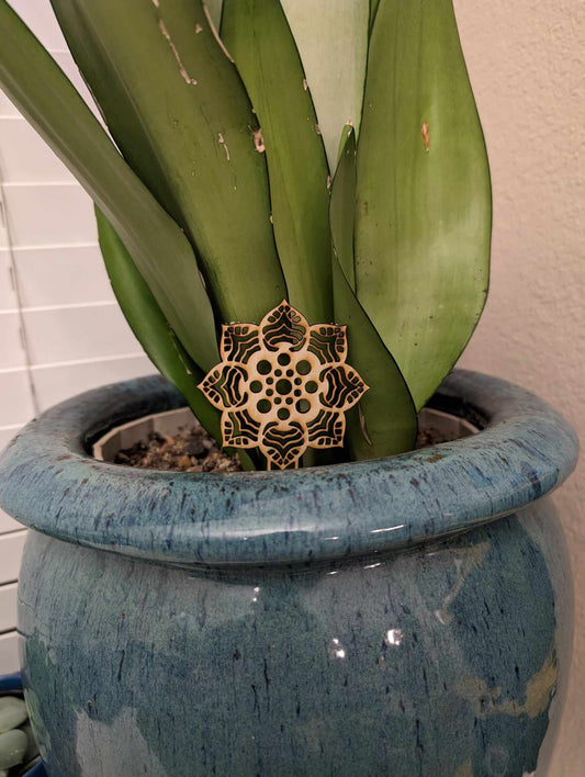 Mandala plant stake