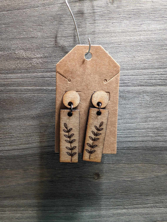 Leaf earrings