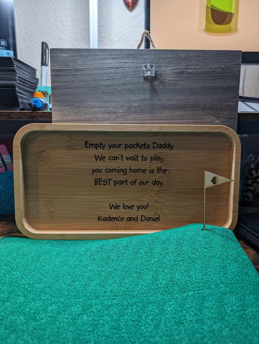 Key tray for Father's Day