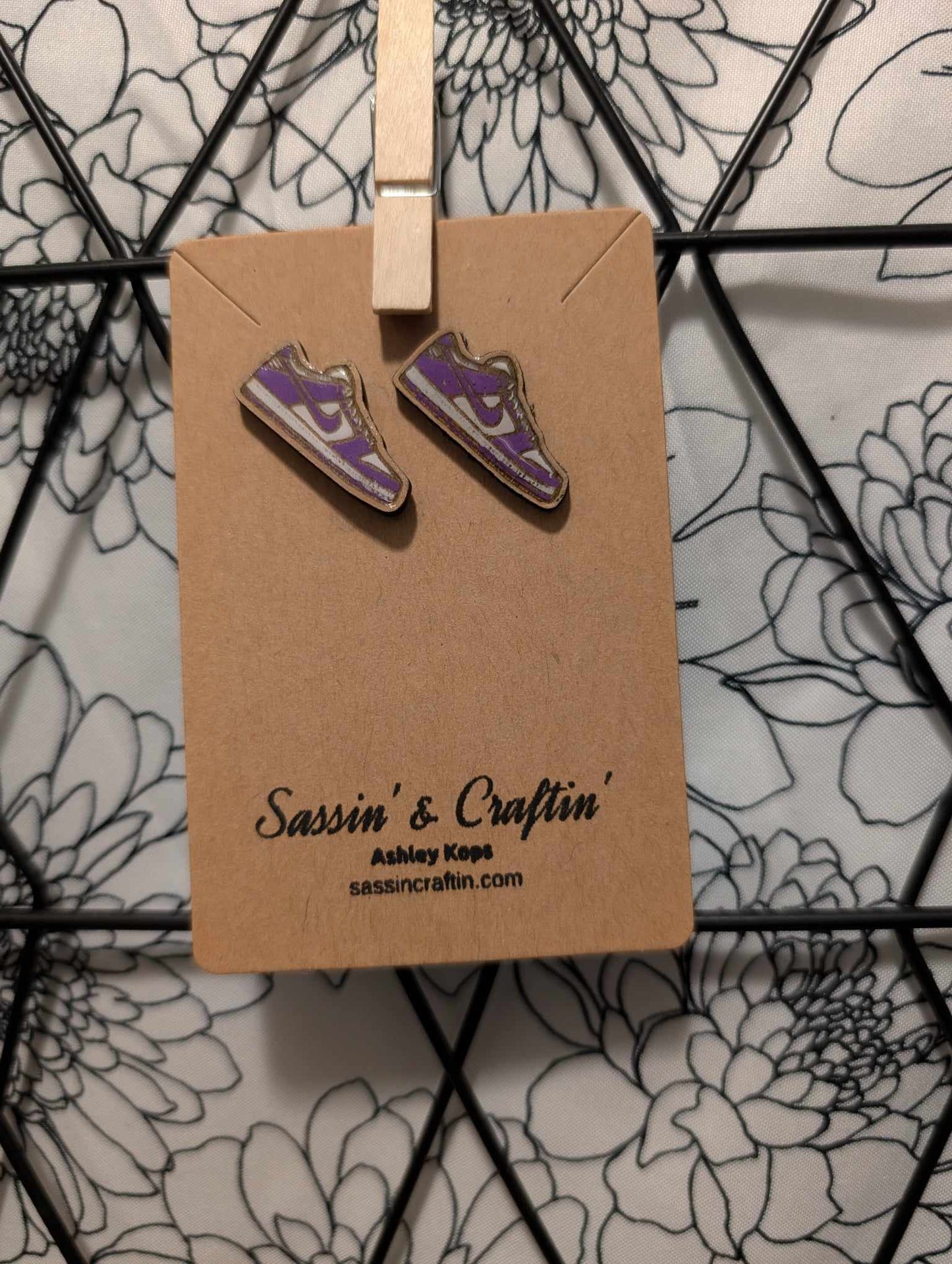 Sneaker  "Lows" stud earrings