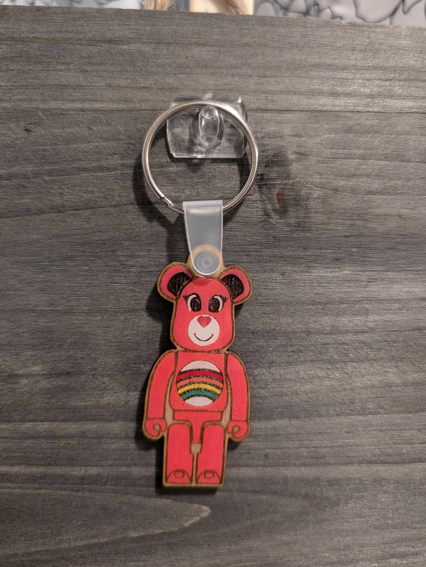 Blocky bear keychains