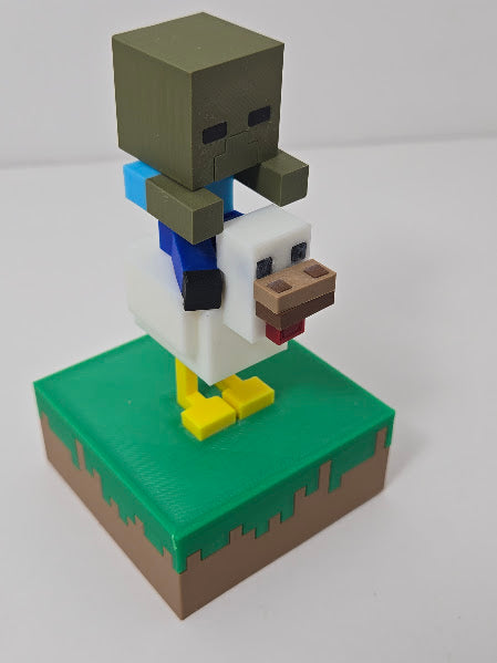 Chicken Jockey Minecraft Figure Kit