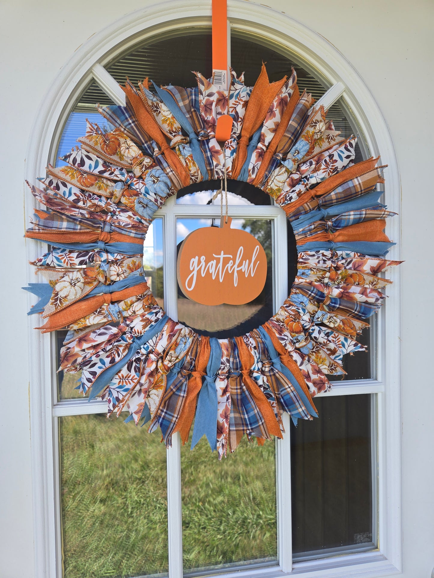 Grateful ribbon wreath