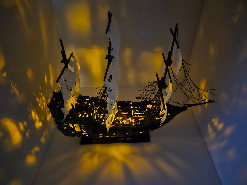 Ghost Pirate Ship 3D printed Model Kit