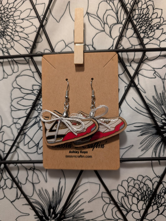 Sneaker 4 dangle earrings