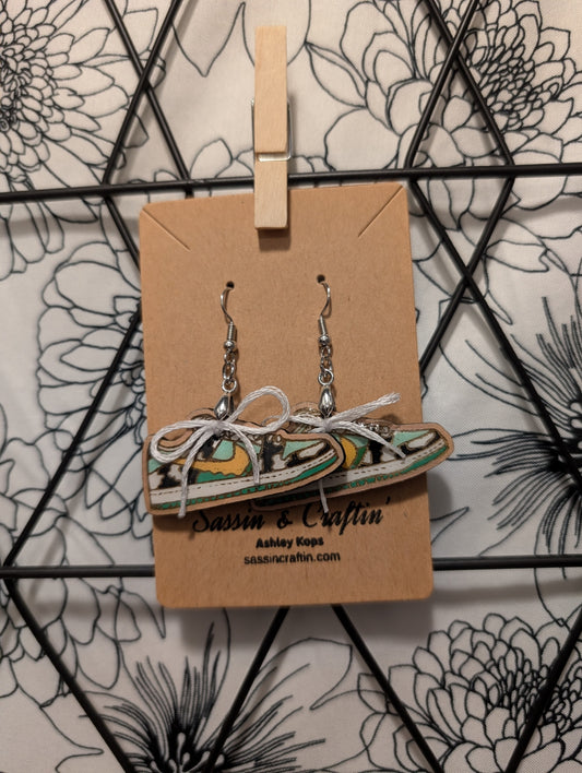 Sneaker chunky dunky dangle earrings