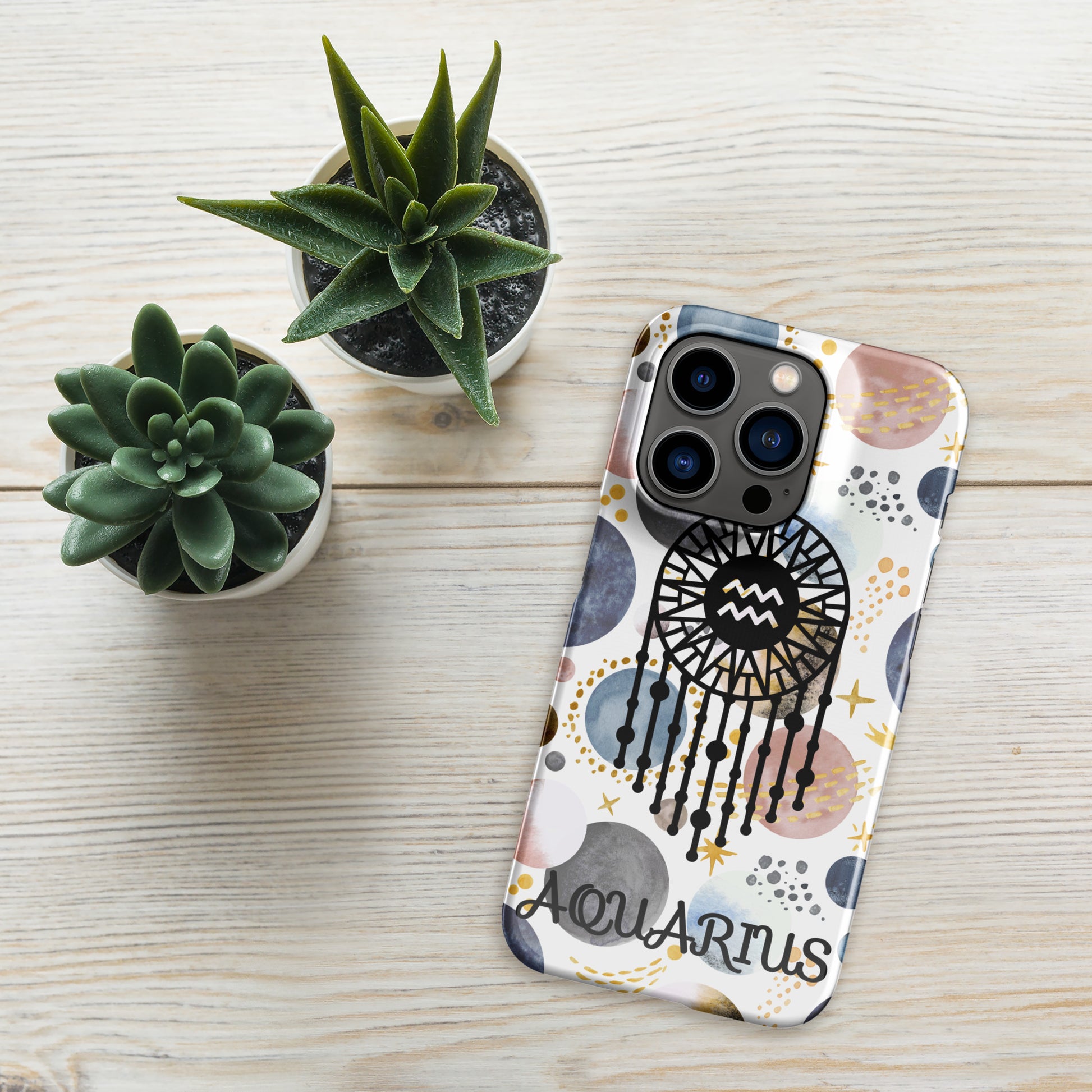 succulent iphone 14 pro case Aquarius Snap case for iPhone® – Sassin' & Craftin'